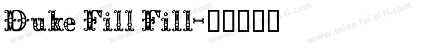 Duke Fill Fill字体转换